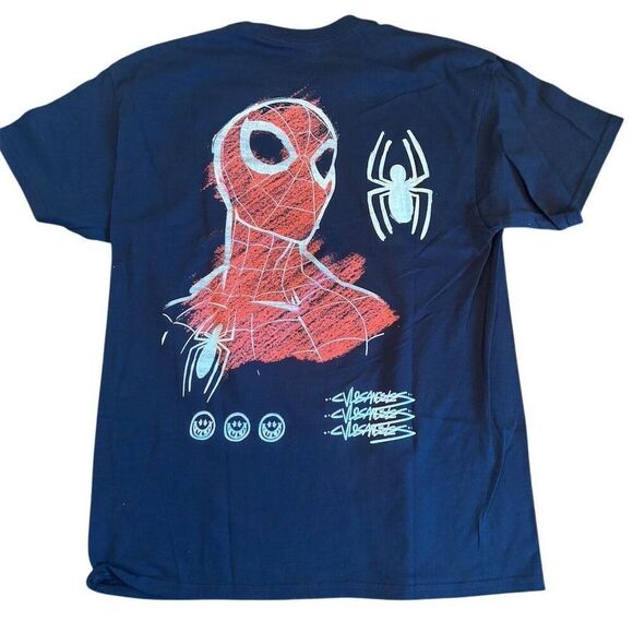 Marvel Other - Marvel Spider-Man Men's T-Shirt Black Graphic Print Short Sleeve L